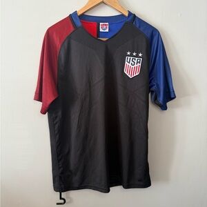 Morgan #13 Team USA Black, Red & Blue Soccer Jersey – Size Medium